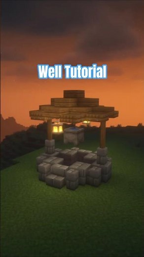 Easy Minecraft Well Tutorial #minecraft #shorts