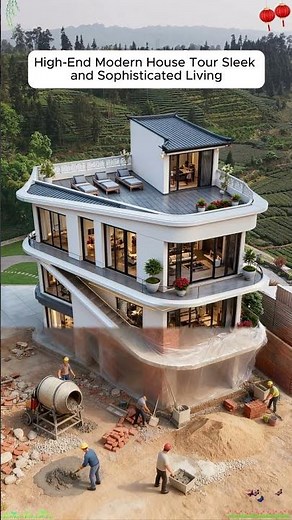 High-End Modern House Tour | Sleek and Sophisticated Living #modelbuilding #minihouse #easyhouse