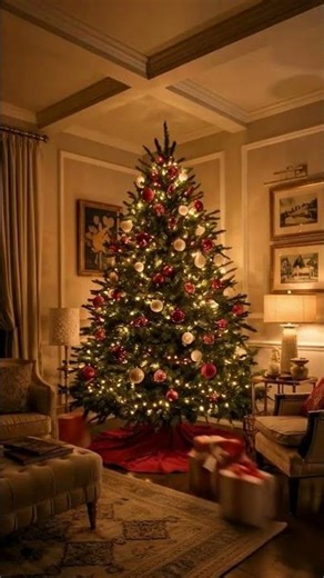 Elegant Christmas Living Room Glow-Up Timelapse