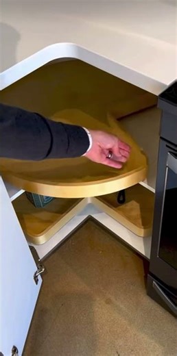 Kitchen round Corner Solution | Smart Corner Cabinet Ideas to Enhance Space ideas #shorts #kitchen