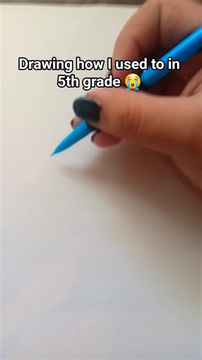 Drawing how I used to in 5th grade 😭 #art #drawing #shorts #fypシ