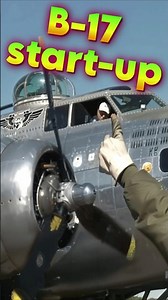 The Mighty Fortress | B-17 Start-up Engine Sounds #shorts #aviation
