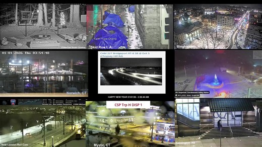 📡 24/7 Connecticut Incident Operations Livestream This livestream provides a real-time situational awareness dashboard built from live public data sources. 🚓 Police and fire scanner audio from multiple jurisdictions 🌧️ Weather radar and storm monitoring ✈️ Aircraft tracking and aviation activity 🚗 Traffic maps, flow analytics, and incident indicators 🌎 Public traffic, weather, city, and regional cameras (Connecticut and beyond) ⚠️ Not all visual feeds originate in Connecticut; cameras may r