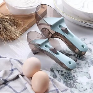 [Hot Item] Kitchen Adjustable Measuring Cup Solid Liquid Plastic Scale Suitable Cube Measuring Tools Measuring Spoons for Tablespoon