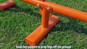 52'' Cant Hook Logging Tool, Adjustable Timberjack Log Roller Lifter, Heavy Duty Steel Non-Slip Grip and Dual Leg Support up to 21" Max Opening, All-in-One Design for Lifting, Rolling Logs