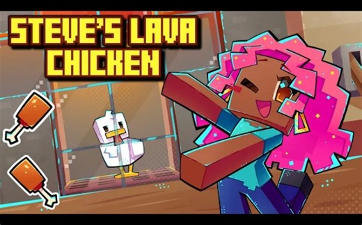 Steve’s Lava Chicken (Female Version) | A Minecraft Movie