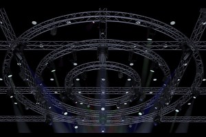 TV Studio Stage Truss and Lights