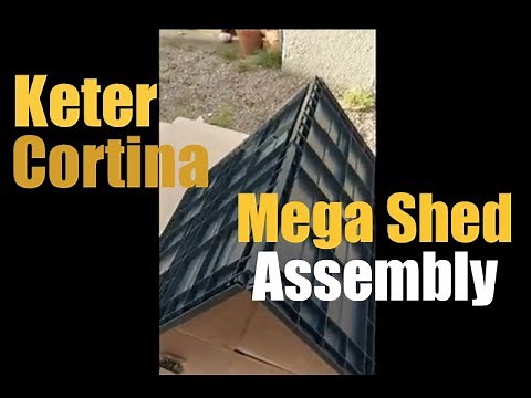How do you assemble the KETER Cortina mega Shed? Take a look at the basic method to assist you.