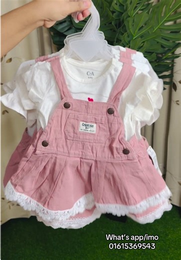 Export quality baby girl cute Pink color Denim rumper 🎀 #eidcollection2026 #summercollection #foryoupageシforyou #tiktokvirralvideo