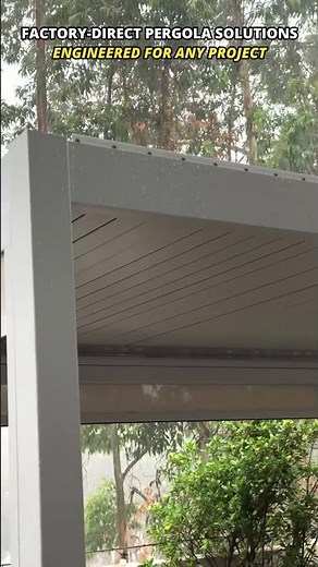 Waterproof louvered 3X4m pergola roof test#pergola #test #waterproof #bioclimatic