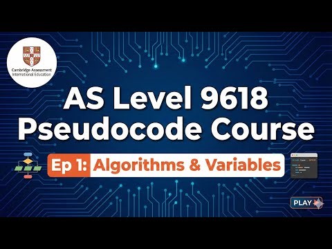 AS Level 9618 Paper 2 | Ep 1: Algorithms & Variables