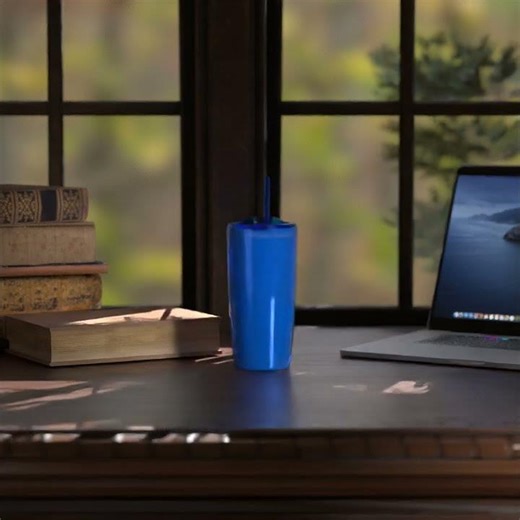 22oz Custom Reusable Plastic Water Bottle-Double Wall AS Material-Coffee and Tea Cup-Actever A17188