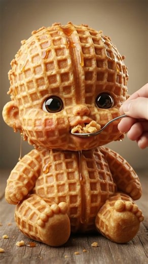 This Waffle Eating ASMR Is Crispy & Satisfying 🧇