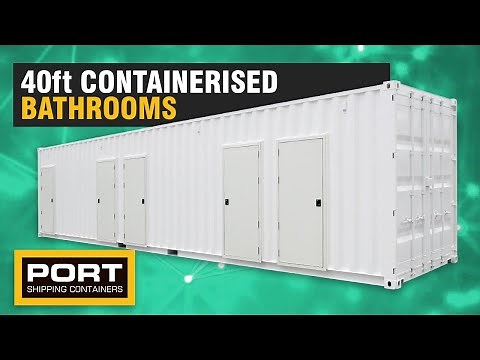 Containerised Bathrooms for Worksites and Events