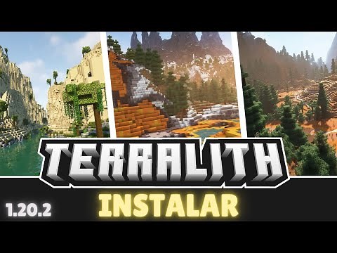 🌲🌋 como DESCARGAR e INSTALAR TERRALITH || Minecraft 1.17 - 1.21 .8 MODS DATAPACK