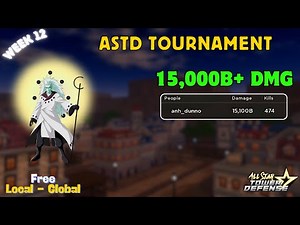 Tournament 15T+ DMG Strategy Week 12 - Free Local and Global | ASTD