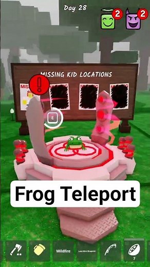 Frog Teleport 🐸✨ Roblox 99 Nights in the Forest