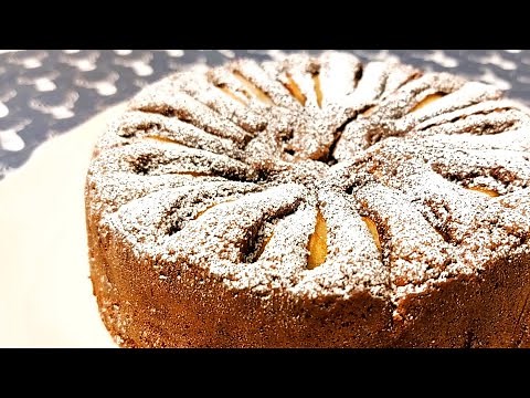 Dark Chocolate Pear Cake [Easy & Moist!]