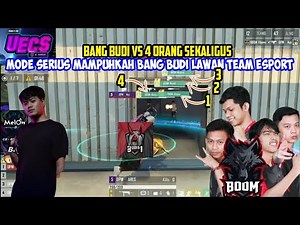 BANG BUDI 01 GAMING MODE SERIUS LAWAN 4 ORANG SEKALIGUS MAMPUHKAH| BANG BUDI 01 GAMING IKUT TURNAMEN