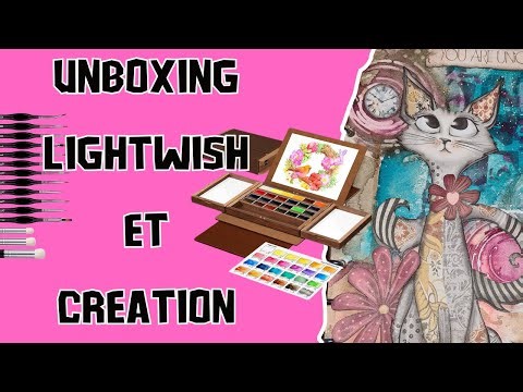 je teste mon colis LIGHWISH en créant une page d'art journal Stamperia Furry Friends