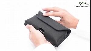 Turtleback Belt Clip Case Compatible with Apple iPhone 8 Plus, iPhone 7 Plus Black Holster Nylon Pouch with Heavy Duty Rotating Belt Clip Horizontal