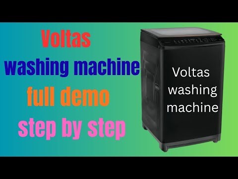 Voltas 9 kg Top Load Washing Machine Ka Demo | Step by Step #voltastoploadwashingmachine 