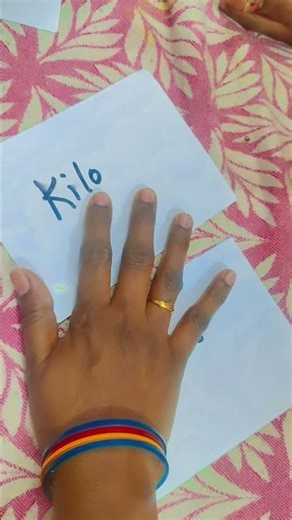 Units understanding like kilo and litres for special kids