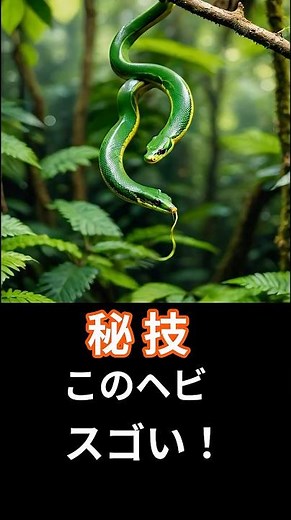 ヘビは“空を飛ぶ”生き物だった＃雑学＃豆知識♯ヘビ