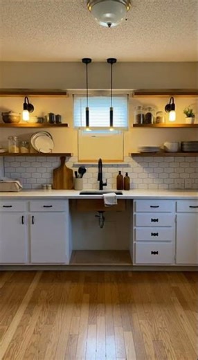 Kitchen Glow-Up | Modern" Aesthetic Makeover in 15 Seconds ✨ “Kitchen glow-up you’ll love 💫