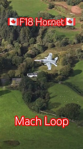 🇨🇦Stunning Canadian F18 Hornet on the deck in the Mach Loop🇨🇦