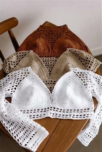 Trending Crochet Crop Tops.... #crochet #crochetdesigns #knitting #crochetpatterns