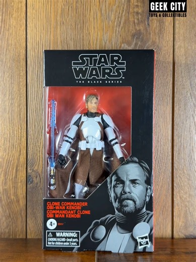 UNBOXING: Star Wars The Black Series Clone Commander Obi-Wan Kenobi https://geekcitytoys.com #starwarstheblackseries #starwarstheclonewars #starwarscollector #toyunboxing #obiwankenobi