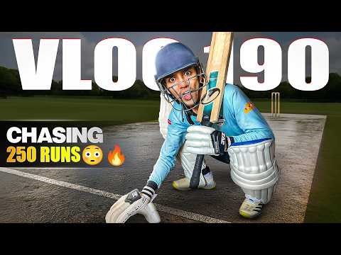 Can we chase 250 on a WET pitch?😳| 40 overs Full SLEDGING🔥| Cricket Cardio Vlogs