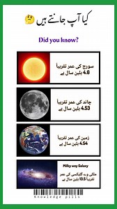 1.6M views · 7.1K reactions | Approximately age of sun, earth, moon and milky way Galaxy #astronomy #sun #earth #moon #galaxy #Astronomy #Space #Cosmos #Sun #Moon #Earth #MilkyWay #Galaxy #Universe #AgeOfTheUniverse #SolarSystem #NASA #ESA #NationalGeographic #ScientificAmerican | Knowledge pills | Facebook