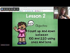 2nd Grade EngageNY Math - Module 3 Lesson 2 Count up & down between 100 and 220 using ones and tens