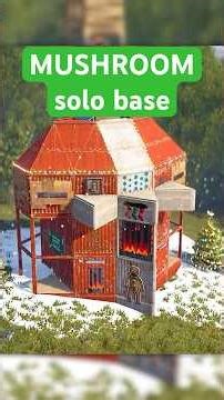 MUSHROOM Base for SOLO with HIDDEN TURRETS - rust base design