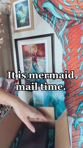 I love mermaid mail 🧜🏼‍♀️ #mermaid #mermaidtiktok #mertok #unboxing