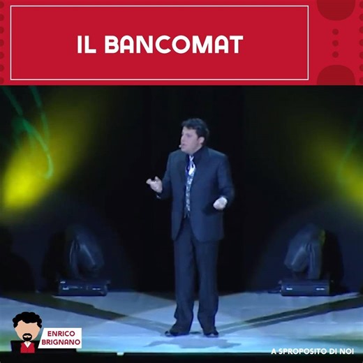 La paura vera è che qualcuno ti rubi il codice segreto così te lo scrivi su un'agenda, lo nascondi e invece di PIN ci scrivi PINO. #brignano | Enrico Brignano