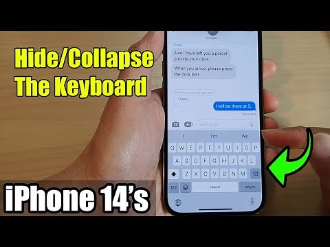 iPhone 14's/14 Pro Max: How to Hide/Collapse The Keyboard