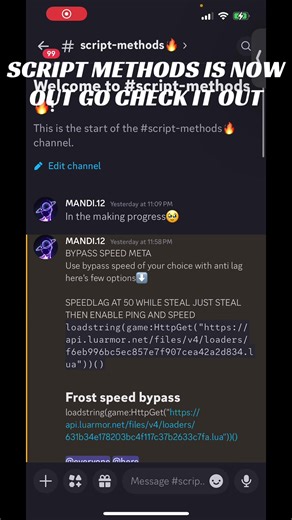 PAID SCRIPTS WITH OTHER FEATURES IN DISCORD🔥(discord in comments)#fyp #viral #sab #discord #scripts