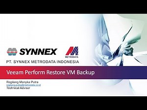 Veeam Perform Restore VM Backup