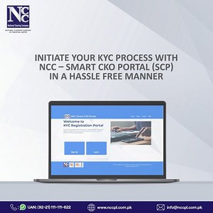NCCPL is proud to announce the launch of the NCC Smart CKO Portal (SCP)! An online portal for verification of KYC process 24/7. You can now easily register online with a few simple steps. Register right away by clicking this link: https://scp.nccpl.com.pk/ | National Clearing Company of Pakistan Ltd