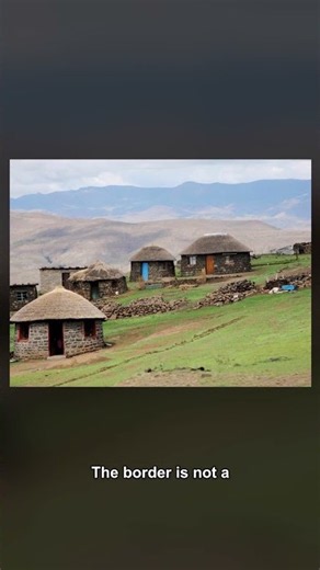 This Entire Country Sits Inside One Other Country #Lesotho #Map