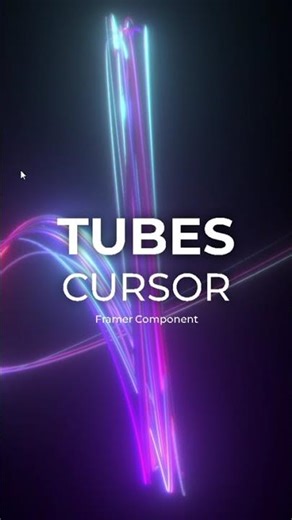 Create a Animated Tubes Cursor from code #viral #coding #programming #python #shorts #shortvideo