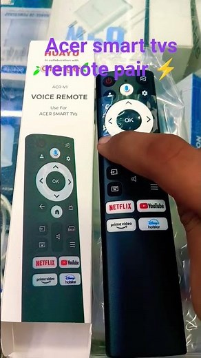 Acer smart tv voice remote pair ⚡#acer #tvremote #tv #led #ledtv #remote #remotework #shorts