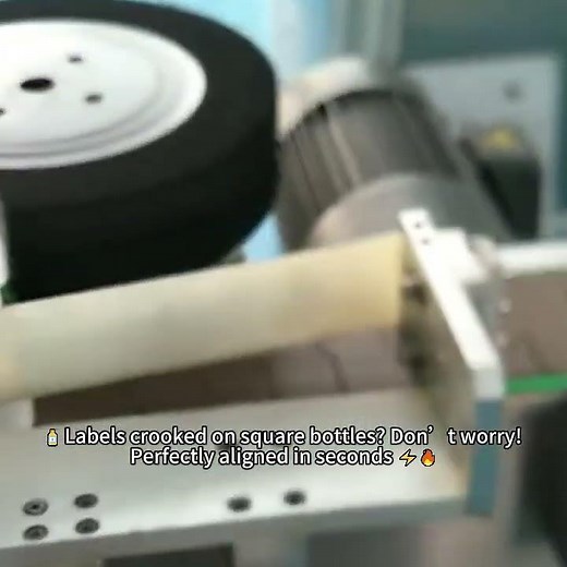 Square Bottle Labeling Machine Workflow