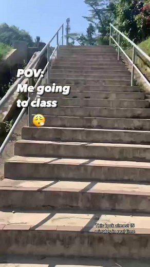 Going to class is cardio session now💦