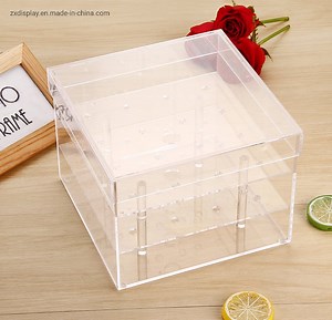 [Hot Item] Clear Waterproof Plexiglass Flower Box for 16 Roses Display