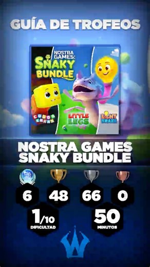 🏆 Platino: NOSTRA GAMES - Snaky Bundle #TrophyGuide #PlatinoFacil #PlatinoRapido