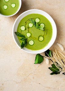 3-Minute Cold Cucumber Soup Recipe (Dairy-Free) - IM-WORTHY
